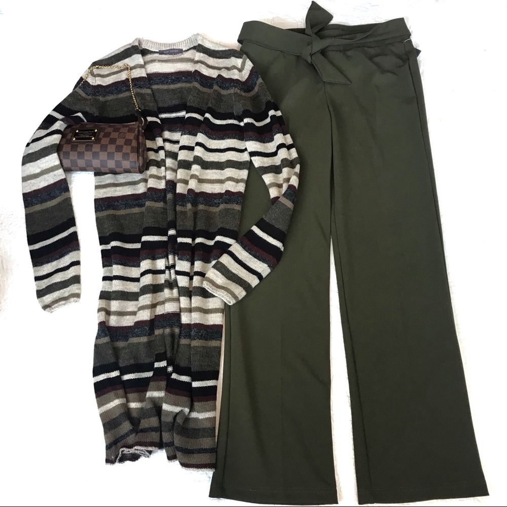 WIDE LEG PULL-ON PANT WITH SASH TIE BELT